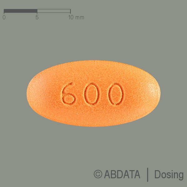 Produktabbildungen für DARUNAVIR Accord 600 mg Filmtabletten in der Vorder-, Hinter- und Seitenansicht.