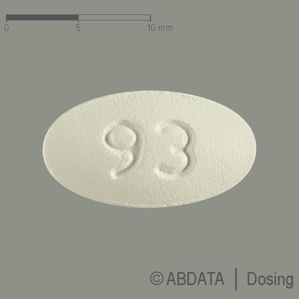 Produktabbildungen für METFORMIN-ratiopharm 500 mg Filmtabletten in der Vorder-, Hinter- und Seitenansicht.