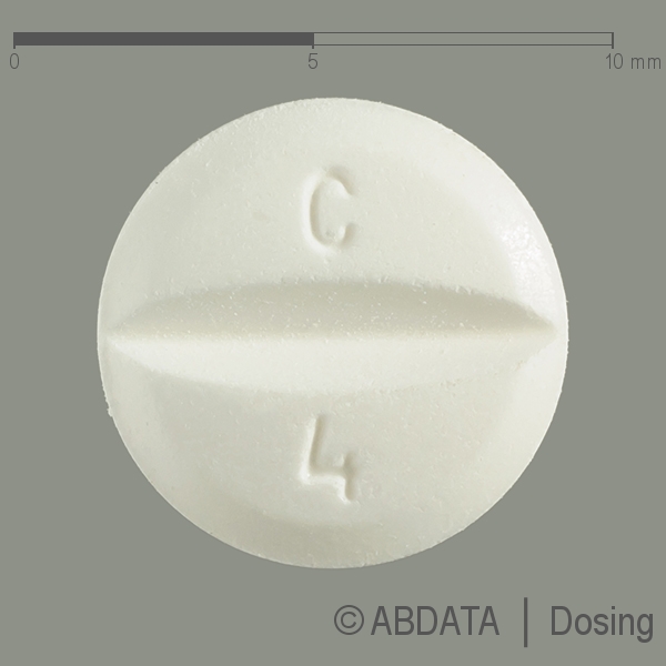Produktabbildungen für CANDESARTAN AL 4 mg Tabletten in der Vorder-, Hinter- und Seitenansicht.