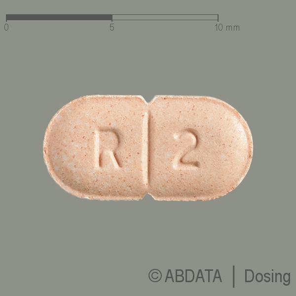 Produktabbildungen für RAMIPRIL-ratiopharm comp.5 mg/12,5 mg Tabletten in der Vorder-, Hinter- und Seitenansicht.
