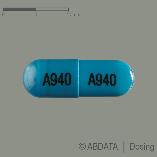 Produktabbildungen für ATOMOXETIN-ratiopharm 40 mg Hartkapseln in der Vorder-, Hinter- und Seitenansicht.