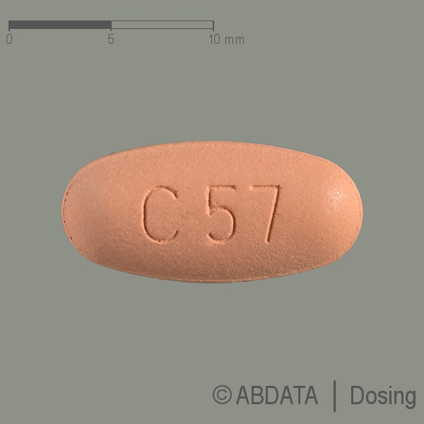 Produktabbildungen für SEVIKAR HCT 40 mg/10 mg/25 mg Filmtabletten in der Vorder-, Hinter- und Seitenansicht.