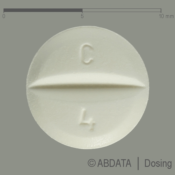 Produktabbildungen für CANDESARTAN Zentiva 4 mg Tabletten in der Vorder-, Hinter- und Seitenansicht.