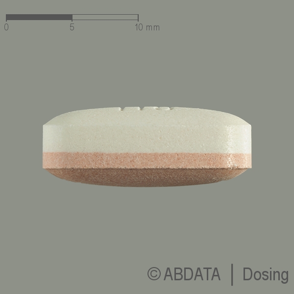 Produktabbildungen für KINZALKOMB 80 mg/12,5 mg Tabletten in der Vorder-, Hinter- und Seitenansicht.