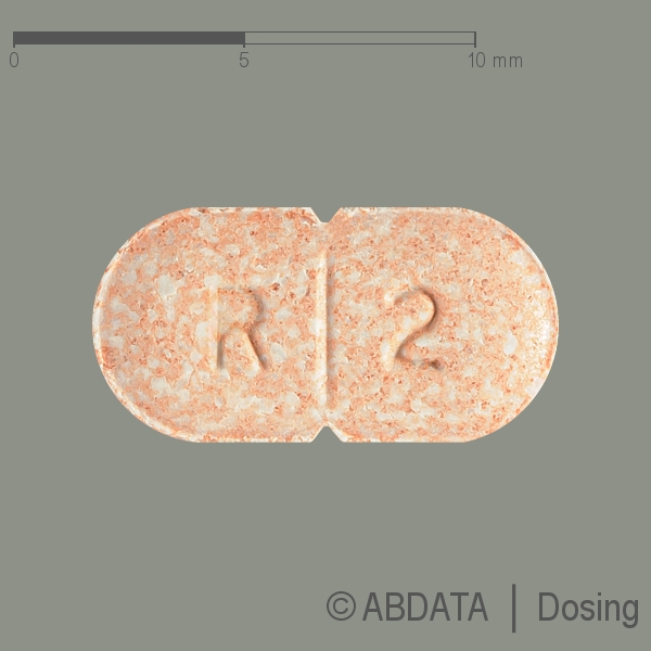 Produktabbildungen für RAMIPRIL-1A Pharma plus 5 mg/12,5 mg Tabletten in der Vorder-, Hinter- und Seitenansicht.