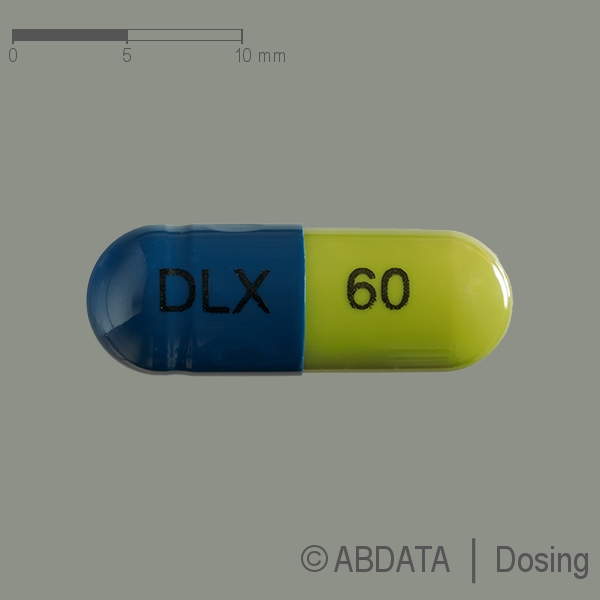 Produktabbildungen für DULOXETIN Aurobindo 60 mg magensaftres.Hartkapseln in der Vorder-, Hinter- und Seitenansicht.