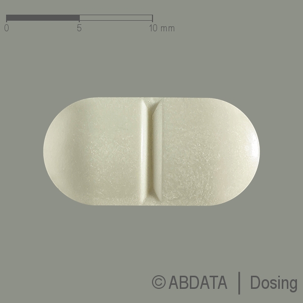 Produktabbildungen für ESLIBON 400 mg Tabletten in der Vorder-, Hinter- und Seitenansicht.