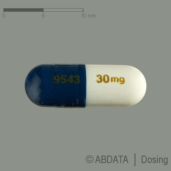 Produktabbildungen für DULOXETIN Lilly 30 mg magensaftresist.Hartkapseln in der Vorder-, Hinter- und Seitenansicht.