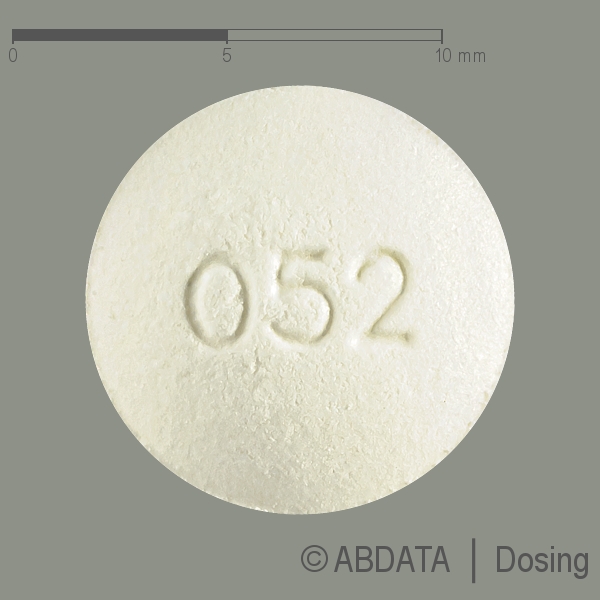 Produktabbildungen für PRAMIPEXOL STADA 0,52 mg Retardtabletten in der Vorder-, Hinter- und Seitenansicht.