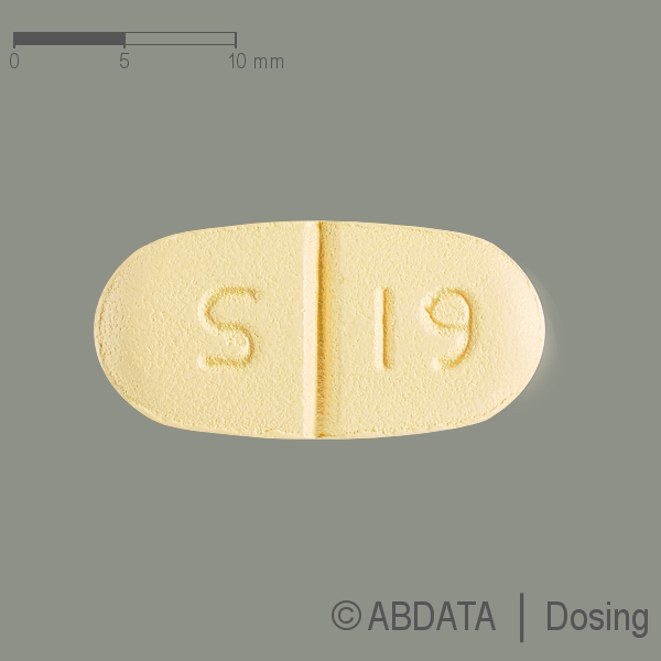 Produktabbildungen für SITAGLIPTIN/Metformin Heumann 50 mg/1000 mg FTA in der Vorder-, Hinter- und Seitenansicht.