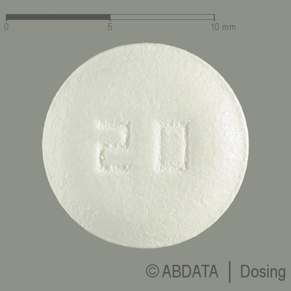 Produktabbildungen für ROSUVADOR 20 mg Filmtabletten in der Vorder-, Hinter- und Seitenansicht.