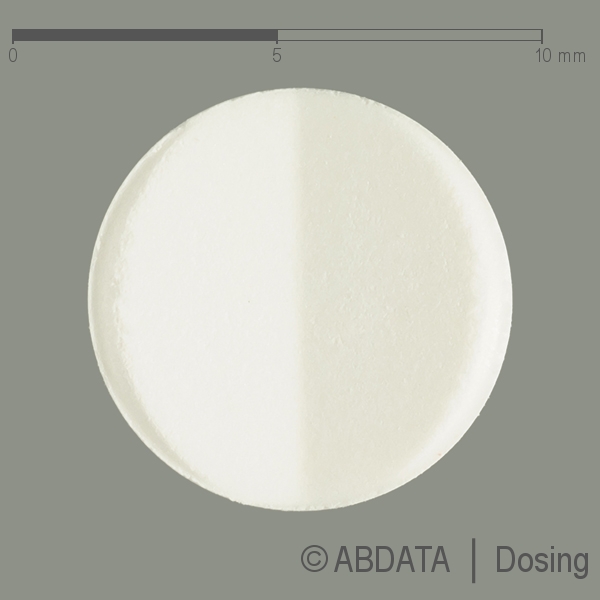 Produktabbildungen für TORAGAMMA 5 mg Tabletten in der Vorder-, Hinter- und Seitenansicht.