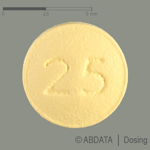 Produktabbildungen für EPLERENON beta 25 mg Filmtabletten in der Vorder-, Hinter- und Seitenansicht.