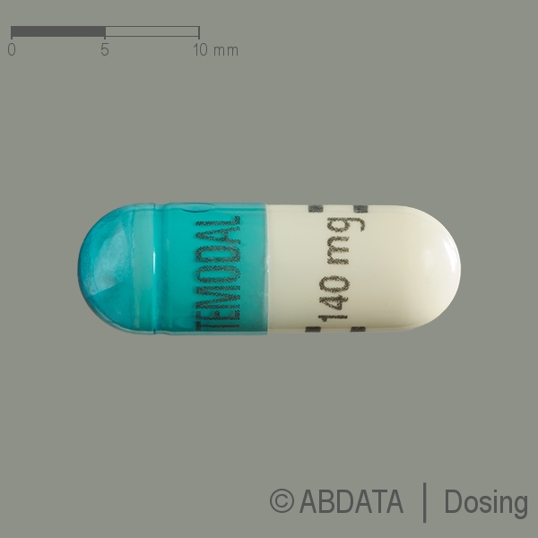 Produktabbildungen für TEMODAL 140 mg Hartkapseln in Beuteln in der Vorder-, Hinter- und Seitenansicht.