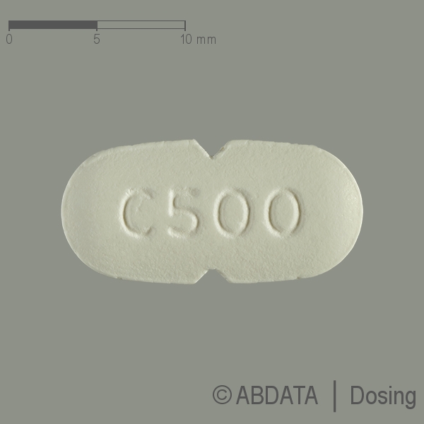 Produktabbildungen für CIPROFLOXACIN AL 500 mg Filmtabletten in der Vorder-, Hinter- und Seitenansicht.