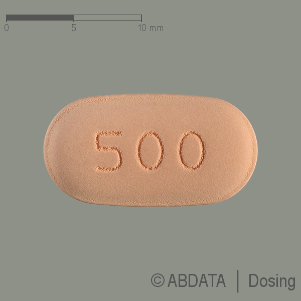 Produktabbildungen für CAPECITABIN AL 500 mg Filmtabletten in der Vorder-, Hinter- und Seitenansicht.