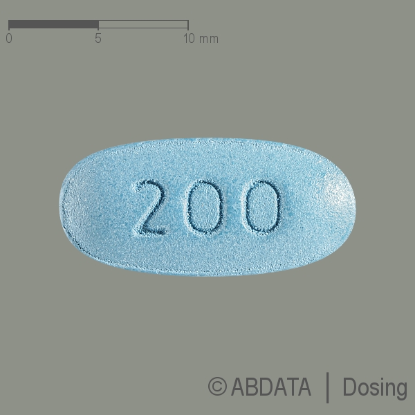 Produktabbildungen für LACOSAMID PUREN 200 mg Filmtabletten in der Vorder-, Hinter- und Seitenansicht.