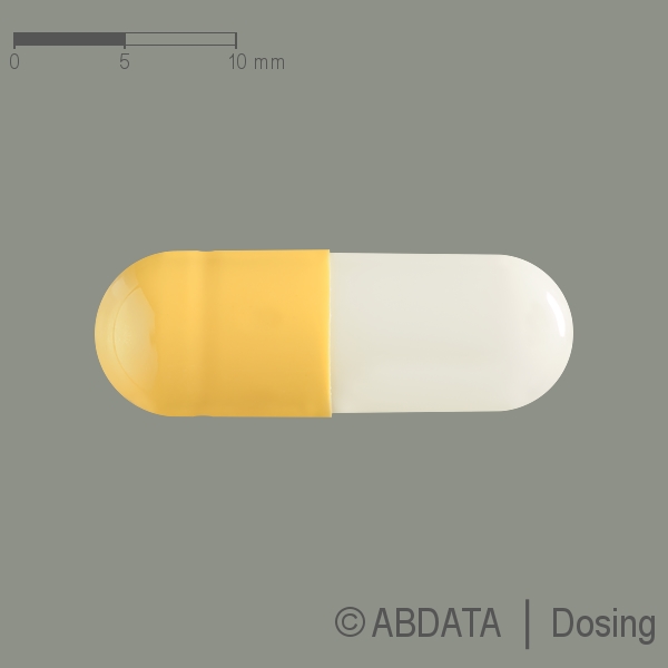 Produktabbildungen für HYDROXYCARBAMID-1A Pharma 500 mg Hartkapseln in der Vorder-, Hinter- und Seitenansicht.