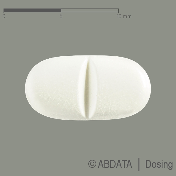 Produktabbildungen für ESLICARBAZEPIN Heumann 200 mg Tabletten in der Vorder-, Hinter- und Seitenansicht.
