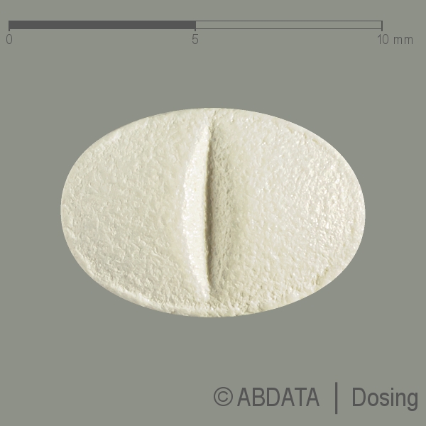 Produktabbildungen für ESCITALOPRAM-1A Pharma 10 mg Filmtabletten in der Vorder-, Hinter- und Seitenansicht.