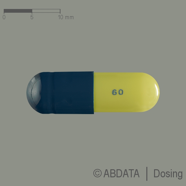 Produktabbildungen für DULOXETIN-1A Pharma 60 mg magensaftres.Hartkapseln in der Vorder-, Hinter- und Seitenansicht.