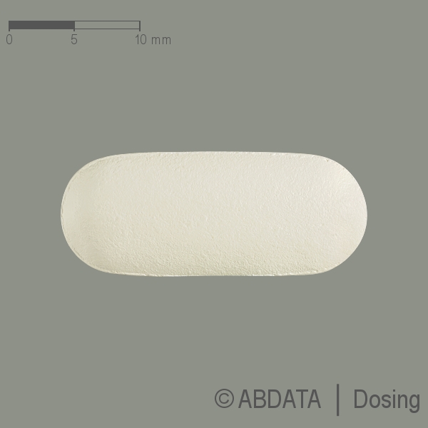 Produktabbildungen für VALACICLOVIR-1A Pharma 1.000 mg Filmtabletten in der Vorder-, Hinter- und Seitenansicht.