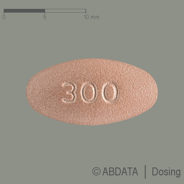 Produktabbildungen für IRBESARTAN/Hydrochlorothiazid-1A Pharma 300/25mg in der Vorder-, Hinter- und Seitenansicht.