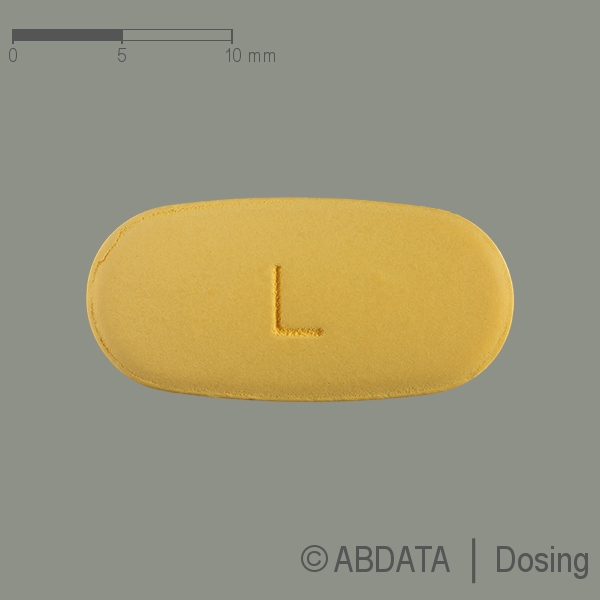 Verpackungsbild (Packshot) von EFAVIRENZ Aurobindo 600 mg Filmtabletten