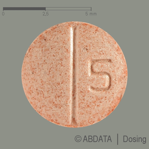 Verpackungsbild (Packshot) von LISINOPRIL PUREN 5 mg Tabletten