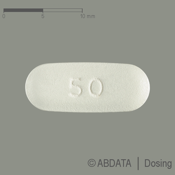 Verpackungsbild (Packshot) von QUETIAPIN TAD 50 mg Retardtabletten
