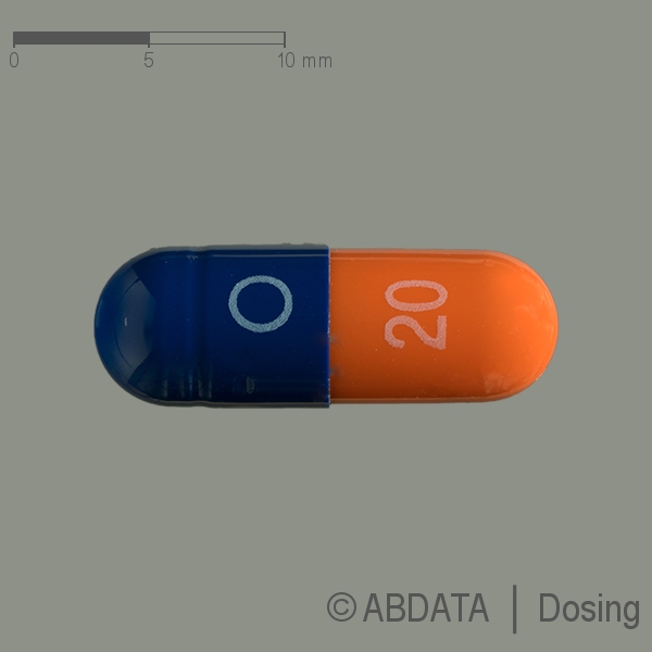 Verpackungsbild (Packshot) von OMEPRAZOL Hennig 20 mg magensaftres.Hartkaps.