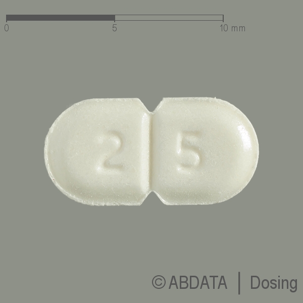 Verpackungsbild (Packshot) von RAMIPRIL-comp PUREN 5 mg/25 mg Tabletten
