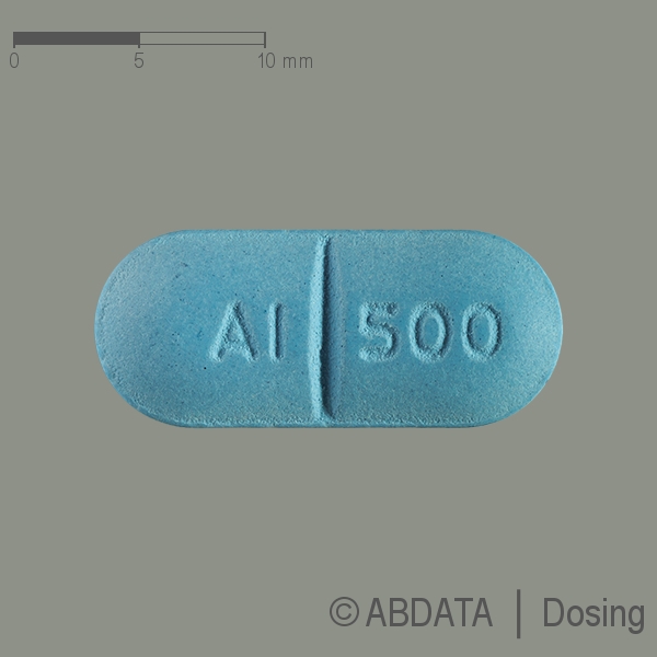 Verpackungsbild (Packshot) von AZITHROMYCIN AbZ 500 mg Filmtabletten