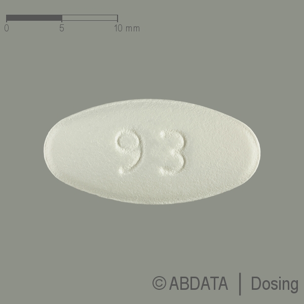 Verpackungsbild (Packshot) von GABAPENTIN AbZ 600 mg Filmtabletten