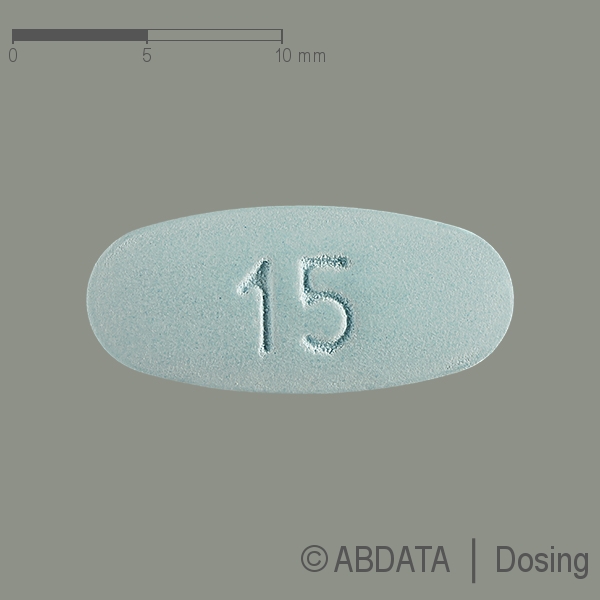 Verpackungsbild (Packshot) von OLANZAPIN-neuraxpharm 15 mg Filmtabletten