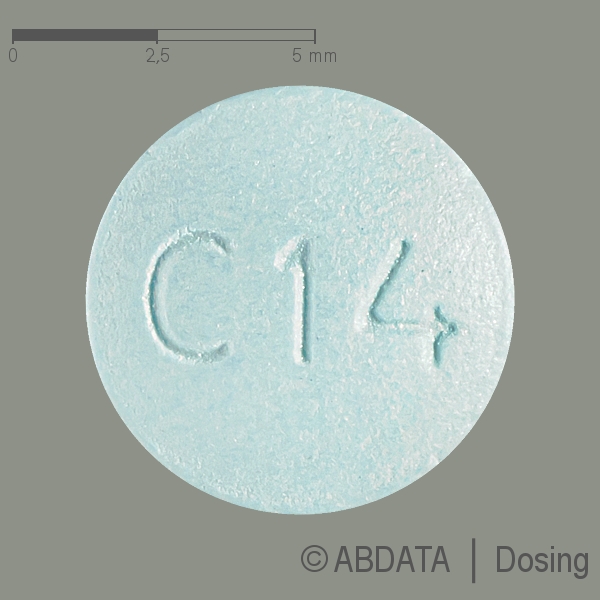 Verpackungsbild (Packshot) von TERIFLUNOMID beta 14 mg Filmtabletten