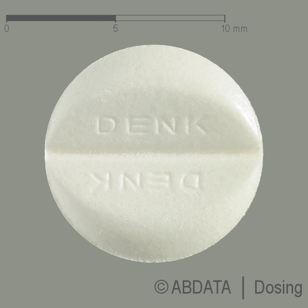 Verpackungsbild (Packshot) von CAPTOPRIL-HCT Denk 50 mg/25 mg Tabletten