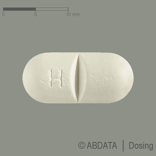 Verpackungsbild (Packshot) von LAMIVUDIN/Zidovudin Heumann 150 mg/300 mg Filmtab.
