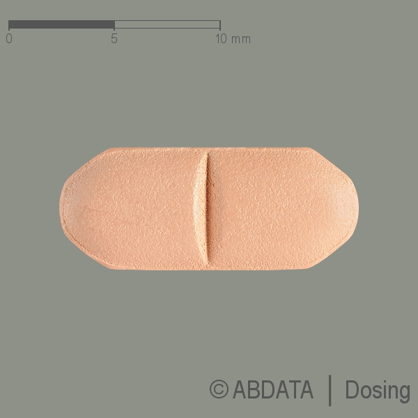 Verpackungsbild (Packshot) von LEVOFLOXACIN-1A Pharma 250 mg Filmtabletten