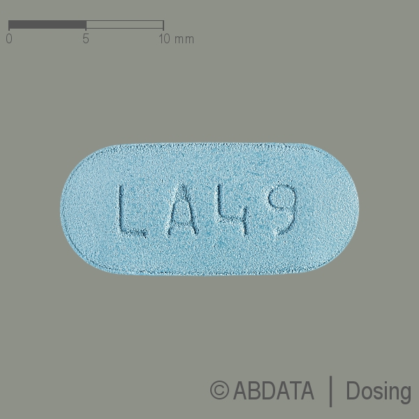 Verpackungsbild (Packshot) von EMTRICITABIN/Tenofovirdisoproxil Laurus 200/245 mg