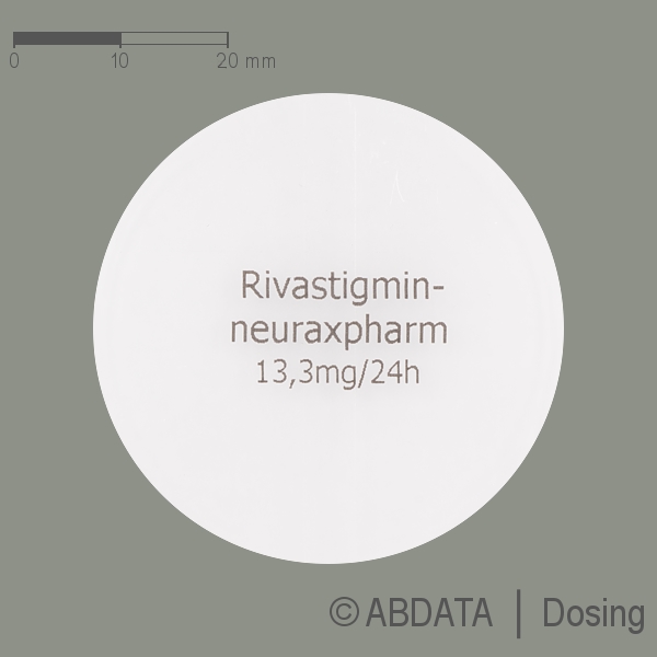 Verpackungsbild (Packshot) von RIVASTIGMIN-neuraxpharm 13,3 mg/24 Std. transd.Pfl