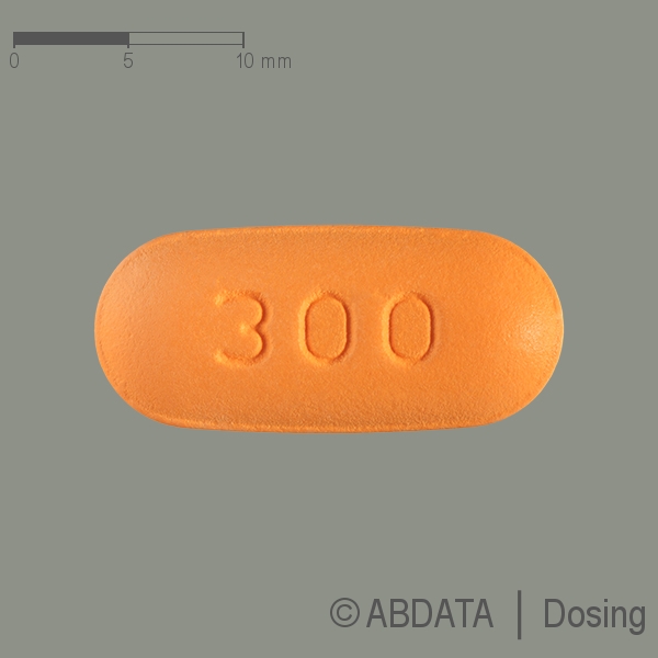 Verpackungsbild (Packshot) von ABACAVIR/Lamivudin Aristo 600 mg/300 mg Filmtabl.
