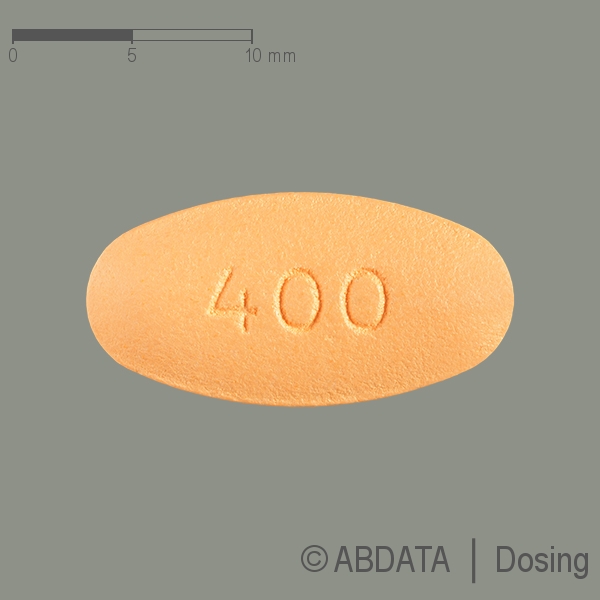 Verpackungsbild (Packshot) von DARUNAVIR beta 400 mg Filmtabletten