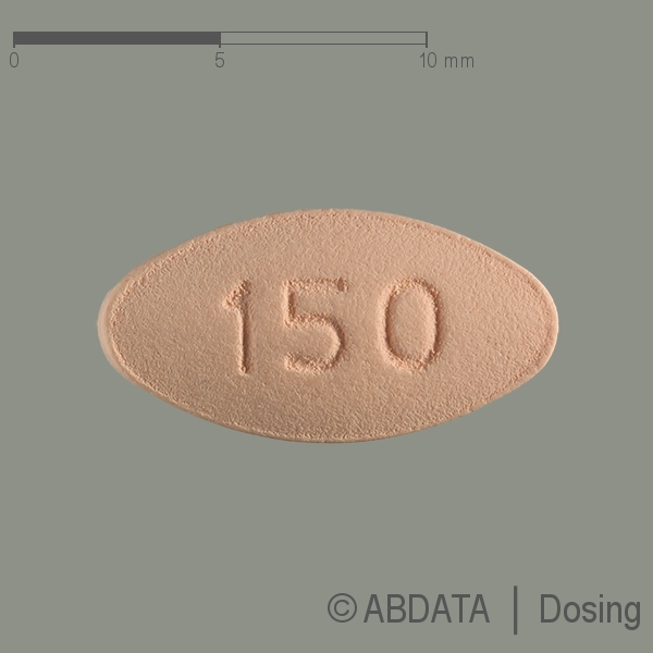 Verpackungsbild (Packshot) von CAPECITABIN beta 150 mg Filmtabletten