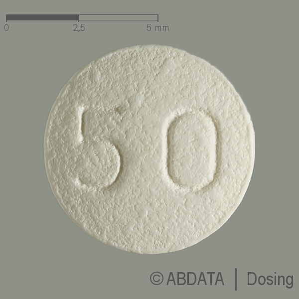 Verpackungsbild (Packshot) von TOLPERISON-HCL STADA 50 mg Filmtabletten