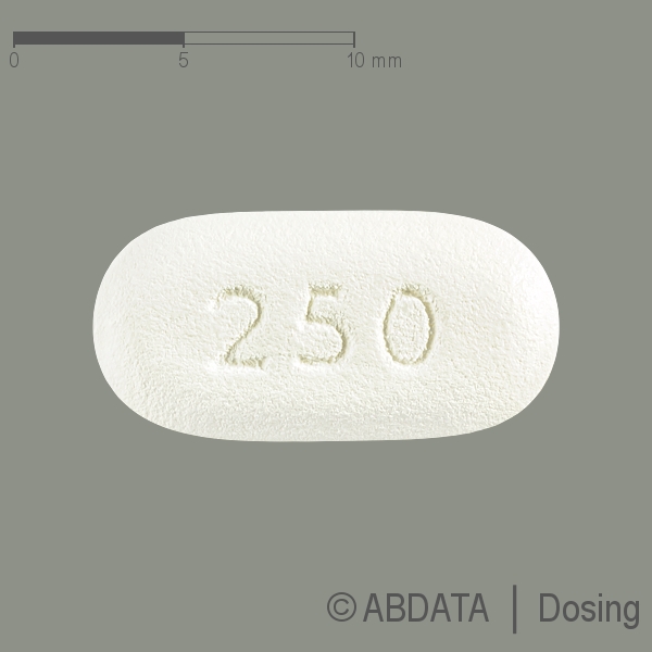 Verpackungsbild (Packshot) von AZITHROMYCIN Heumann 250 mg Filmtabletten