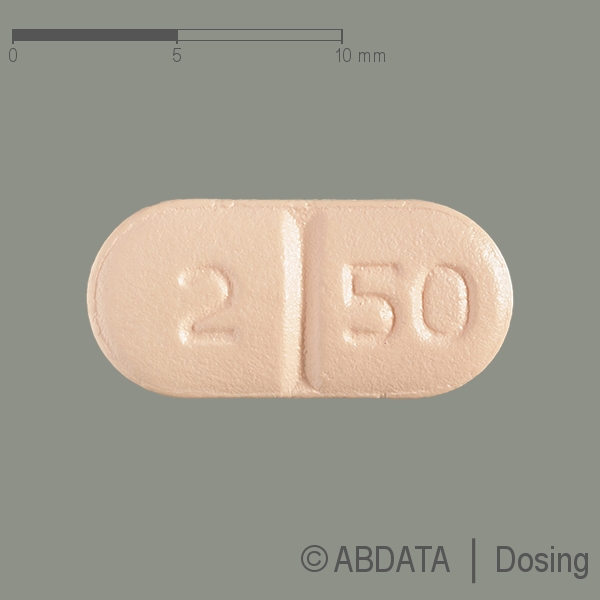 Verpackungsbild (Packshot) von LEVOFLOXACIN Heumann 250 mg Filmtabletten