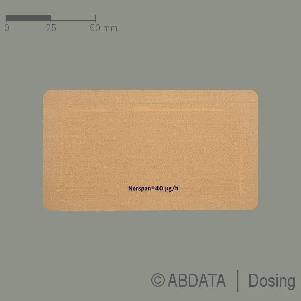 Verpackungsbild (Packshot) von NORSPAN 40 Mikrogramm/h transd.Pfl.40mg/Pfl.7 Tage