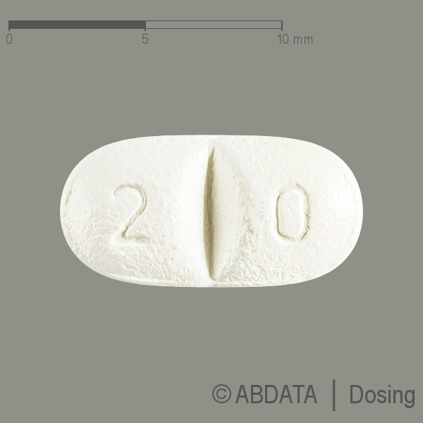 Verpackungsbild (Packshot) von SIMVASTATIN Juta 20 mg Filmtabletten