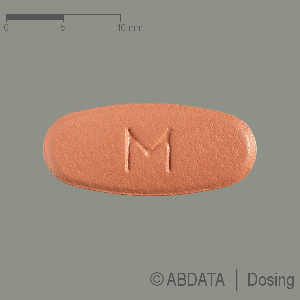 Verpackungsbild (Packshot) von VALGANCICLOVIR Mylan 450 mg Filmtabletten